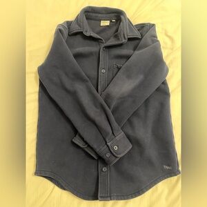 TNA Navy Sweatfleece Buttondown